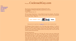 Desktop Screenshot of cockroachguy.com