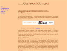 Tablet Screenshot of cockroachguy.com